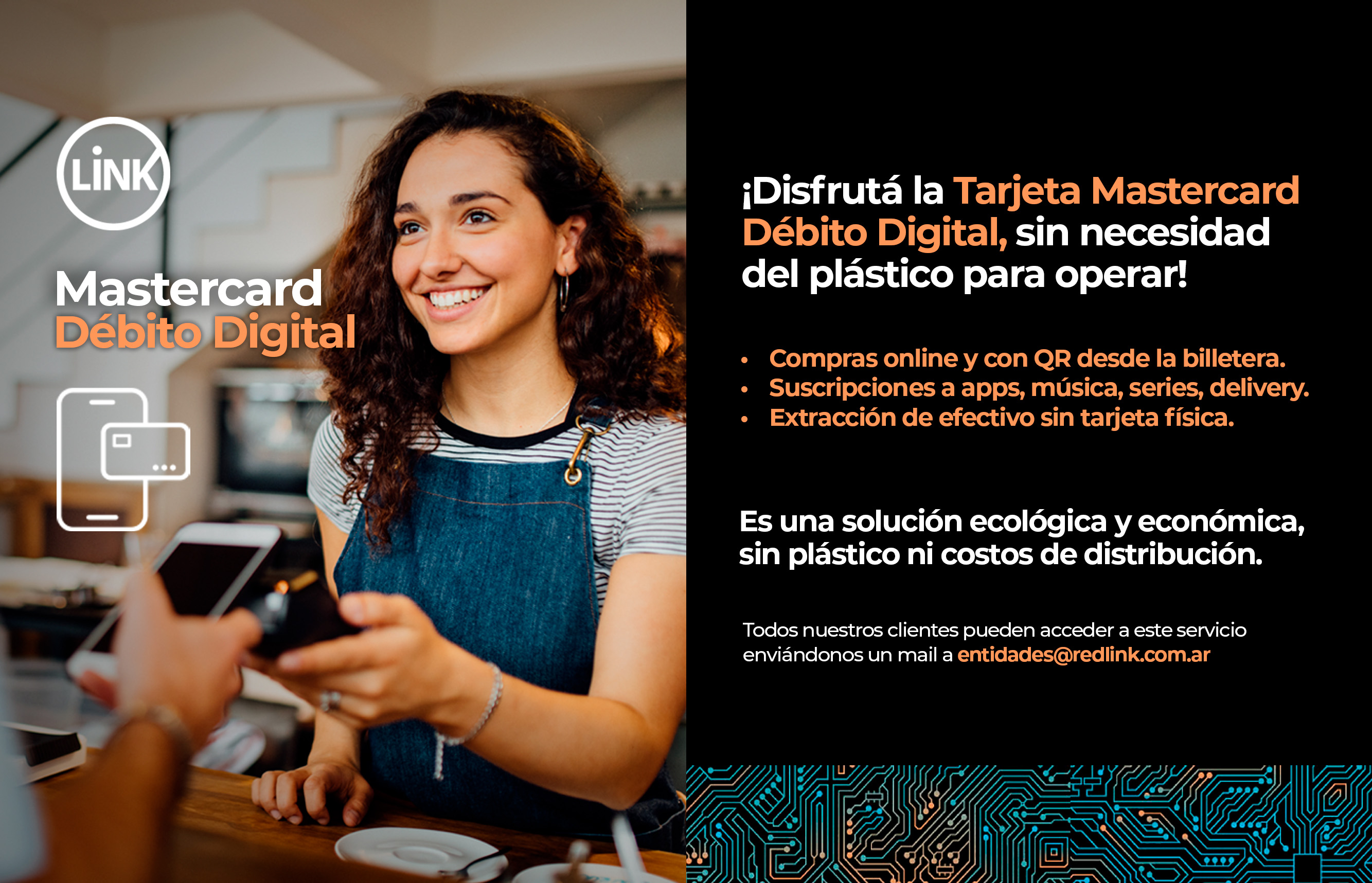 Link lanza la nueva tarjeta Mastercard Débito Digital